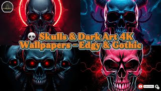 💀 Skulls & Dark Art 4K Wallpapers – Edgy & Gothic | HD WALLPAPER