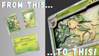 Leafeon 3D Pokémon Card: Evolution in Action!