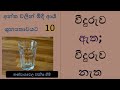 අන්ත වලින් මිදී ආර්‍ය ශුන්‍යතාවයට 10 වීදුරුව ඇත වීදුරුව නැත විය යුත්ත සහ හාවාගේ උපමාව.