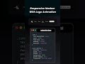 🚀 Create a Responsive Navbar with Logo Animation | HTML, CSS & JavaScript