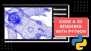 Python Tkinter GUI _ 3D graphics renderer from scratch [Code provided]