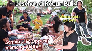 MAKAN LESEHAN DI KEBUN BULIK || DIUNDANG MAKAN OPPUNG MALAH DAPAT SAPU.!