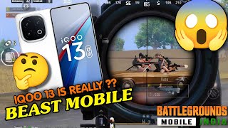 IQOO 13 IS REALLY A BEAST MOBILE FOR BGMI GAMERS || IQOO13 INTENSE 1v4 CLUTCHES😲😰