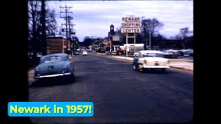 Newark Main Street in 1957