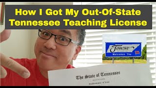 How I Got My Out-Of-State Tennessee Teaching License VLOG 3