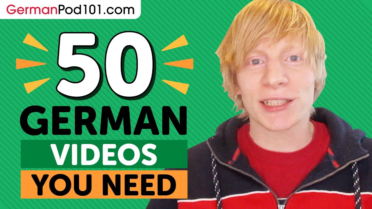 Learn German: 50 Beginner German Videos You Must Watch - YouTube