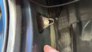 How to replace Honda Element hood release handle.
