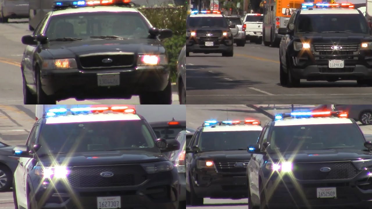 Lapd Units Responding Code 3 Youtube