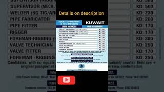 FREE RECRUITMENT EQUATE KUWAIT SHUTDOWN PROJECT