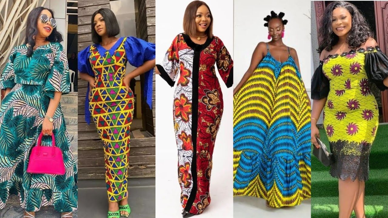 MISHONO YA MAGAUNI YA VITENGE LATEST ANKARA ASOEBI STYLE BOUBOU TRENDY ...