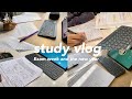 Study vlog | Exam week, lots of studying, online classes, a Korean planner and Happy new year