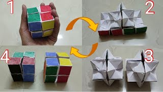 How to make Magical infinite cube at home/ From paper