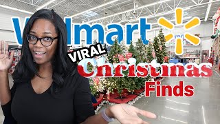 Shop with me for Viral Walmart Christmas Decor + everyday essentials! Mini Christmas Decor home tour