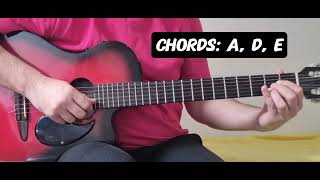 GUANTANAMERA quick guitar lesson/tutorial - how to play rhythm (strumming pattern) and chords