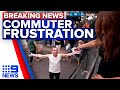 Commuter unleashes frustration during Sydney train strike | 9 News Australia