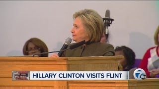 Hillary Clinton visits Flint