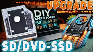 DIY простое ускорение ноутбука - замена CD/DVD-ROM на жесткий диск SSD