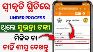 under process ରେ ଥିଲେ ସୁଭଦ୍ରା ଟଙ୍କା ମିଳିବନି | subhadra yojana under process problem