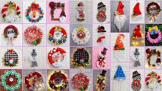 Low Budget 20 Easy Christmas wreaths making idea | Best out of waste Christmas craft idea🎄154