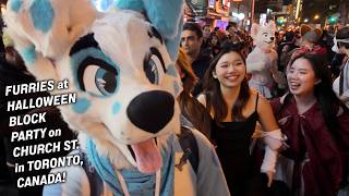 Furries at the Halloween Block Party on Church St. in Toronto, Canada!