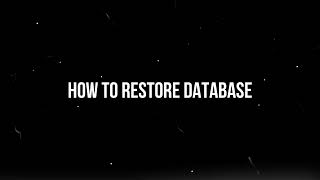 How to Backup and Restore Database in SQL Accounting/Payroll