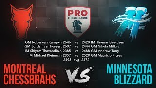 Montreal Chessbrahs vs. Minessota Blizzard | PRO Chess League Week 5