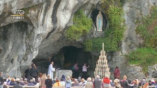 Chapelet du 25 mars 2022 à Lourdes