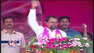 CM KCR Full Speech At Warangal TRS Public Meeting | Election Campaign 2019 | V6 News