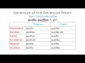 First Declension Nouns