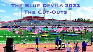 The Blue Devils Rehearsal at IUPU | DCI Prelims Day, Aug 10, 2023 #DCI2023 [4K]