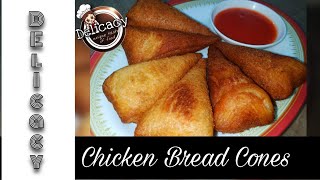 Chicken Bread Cones / சிக்கன் பிரட் கோன் / ifthar special