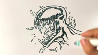 AMAZING How to draw CARNAGE from Venom 2 - Halloween Drawings