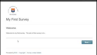 Enable survey navigation