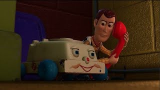 Toy story 3 Woody gets back into sunnyside to save his friends