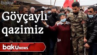 Göyçayda daha bir qazimiz izdihamla qarşılanıb