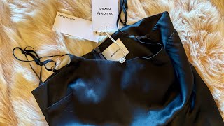 Unboxing \u0026 Review | Reformation Selah Silk Dress