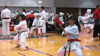 2010 ISKF US NAT. 鉄騎初段 Tekki Shodan Miyuki vs Chiho  Nationals