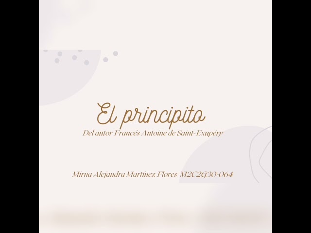 Actividad Integradora 5 El Relato El Principito eroppa.com