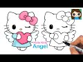 How to Draw Hello Kitty Love Angel 💖 Sanrio