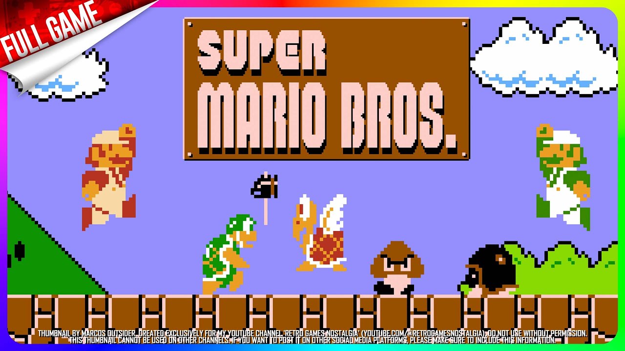 Super Mario Bros Nes Longplay Us Youtube