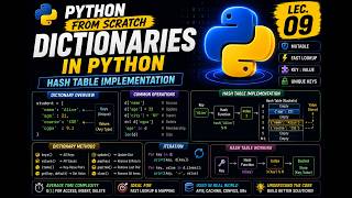 Dictionaries in Python | Hash Table Implementation | Python From Scratch | Lec. 09