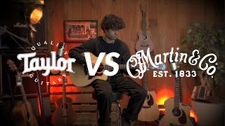 Taylor 214ce-QS DLX LTD VS Martin GPC 13E | Muziekhuis Souman