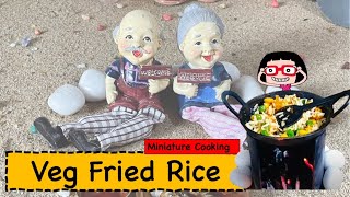 Miniature Veg Fried Rice | Veg Fried Rice Recipe | Tiny Food Recipes |Tiny taste of India