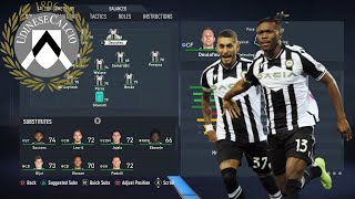 FIFA23-HOW TO PLAY LIKE UDINESE 2022/2023 FORMATION TACTICS AND INSTRUCTIONS