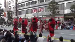 kagura 2014 東京よさこい前夜祭 アゼリア通り会場 稜威～彌榮～　よさこい