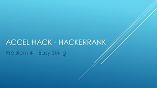 Easy String | HackerRank
