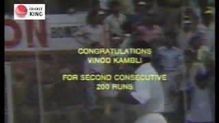 Vinod Kambli 2nd Double hundred (227) against Zimbabwe in Delhi 1993