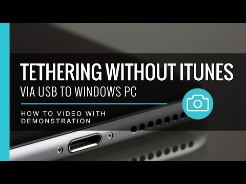 Tethering Without iTunes - Via USB to Windows Tethering Without iTunes - Via USB to Windows