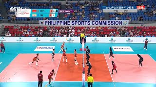 【2022 女排亚洲杯 小组赛  中国 vs 伊朗】【第三局】【 中国 25 - 10 伊朗】