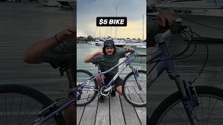 BIKE TRICKS vs $5 BIKE (it didn’t last) 😂 #bike #mountainbike #mtb #viral #shorts #streettrials